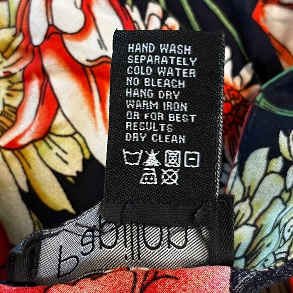 Papillon Womens Multicolor Floral Sleeveless Hi Lo Button Dress Medium Hawaiian - Picture 7 of 8